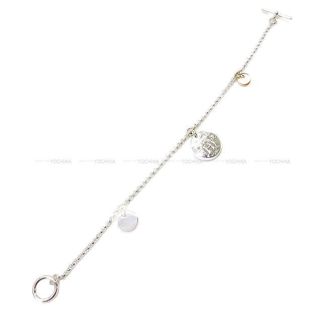 HERMES エルメス チャーム付 ブレスレット "エクスリブリス PM" #ST シルバー 新品