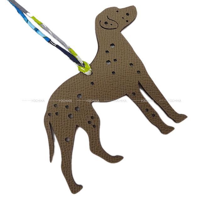 HERMES エルメス バッグチャーム プティアッシュ チャーム "ダルメシアン 犬" 黒(ブラック)/エトープ トゴ 新品