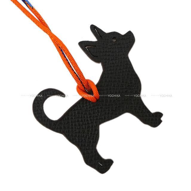 HERMES エルメス バッグチャーム プティアッシュ "チワワ 犬" キュイーブル/黒 トゴ/エプソン 新品
