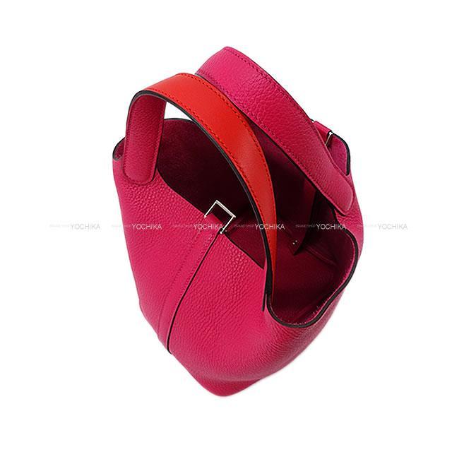 HERMES エルメス ハンドバッグ ピコタンロック 18 PM エクラ ローズ  