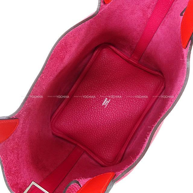 エルメス ピコタンロック18 PM エクラ ローズメキシコ×ルージュクー レザー