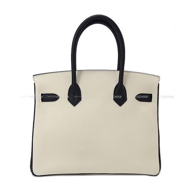 HERMES エルメス バーキン30 スペシャルオーダー クレ/黒 (ブラック) トゴ シルバー金具 展示新品