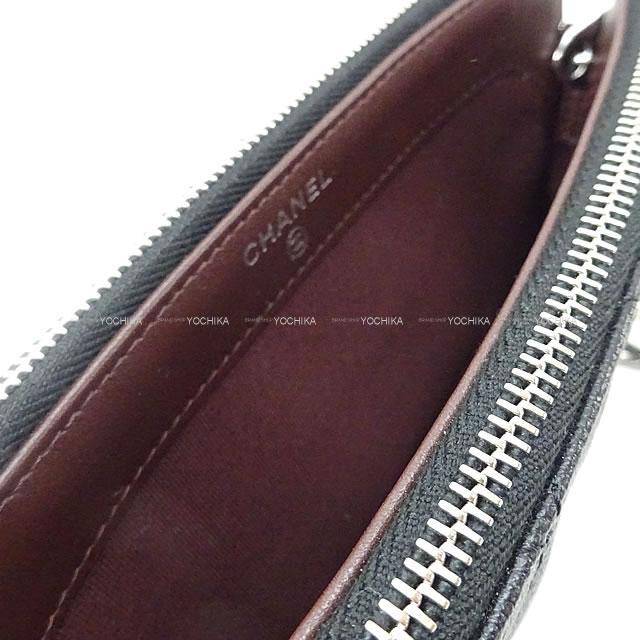 CHANEL シャネル マトラッセ ジップ チェーンウォレット ポシェット 黒(ブラック)/ボルドー A82527 新品未使用