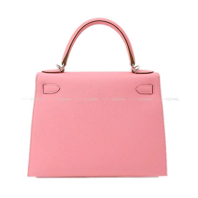 HERMES エルメス ハンドバッグ ケリー28 外縫い ローズコンフェッティ エプソン シルバー金具 新品未使用