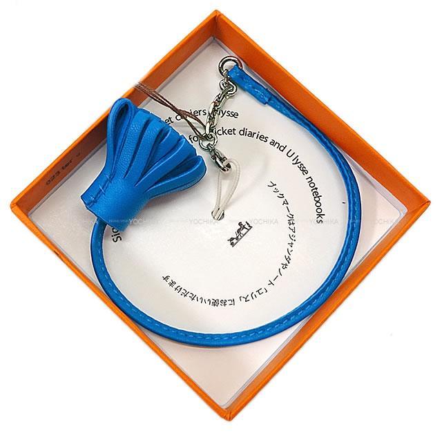 HERMES エルメス カルメン チータ グラン ポンポン 23 ブルー  