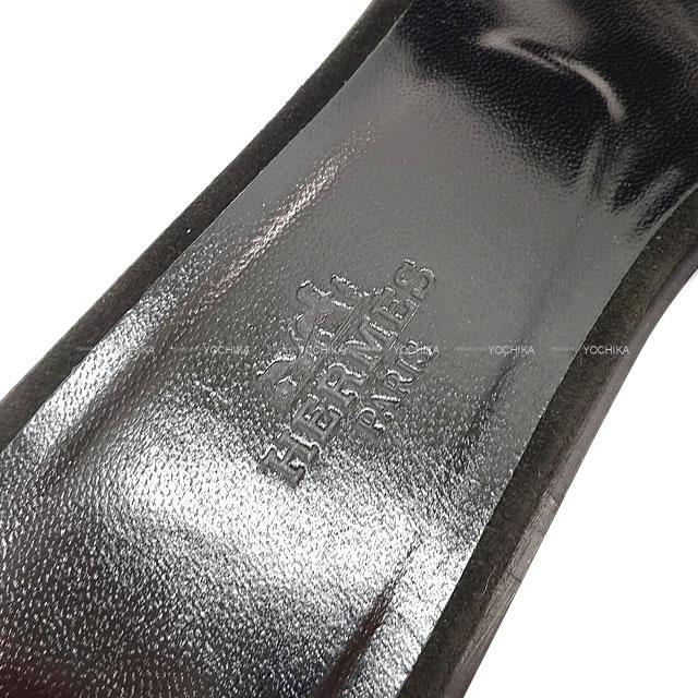エルメス レディース Hモチーフ サンダル "Oran オラン" SO BLACK 黒(ブラック)  #36.5 新品未使用