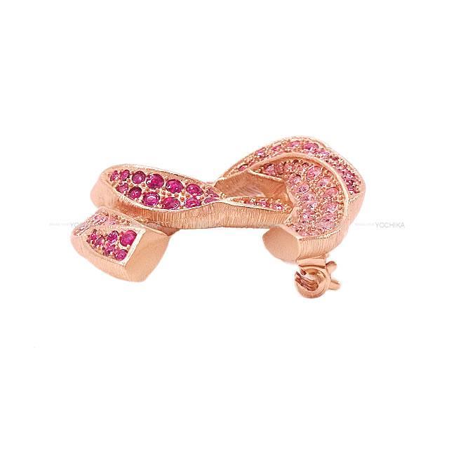 CHANEL シャネル ラインストーン ツイスト ココマーク ブローチ 大 B16C ローズゴールド金具 新品未使用