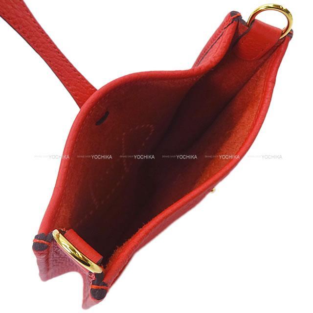 HERMES エヴリン16 TPMルージュトマトトリヨンクレマンス D刻印 HERMES エルメス ショルダーバッグ ミニ エブリン エヴリン 16 TPM