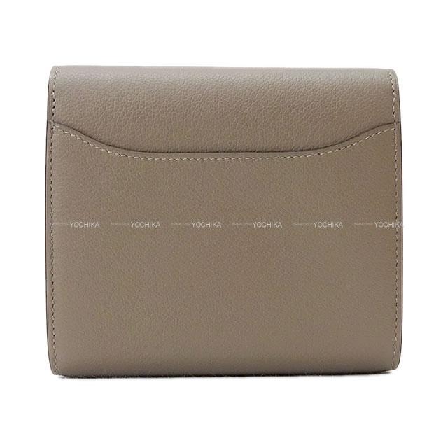 HERMES エルメス 財布 コンスタンス コンパクト グリアスファルト エバーカラー シルバー金具 新品未使用