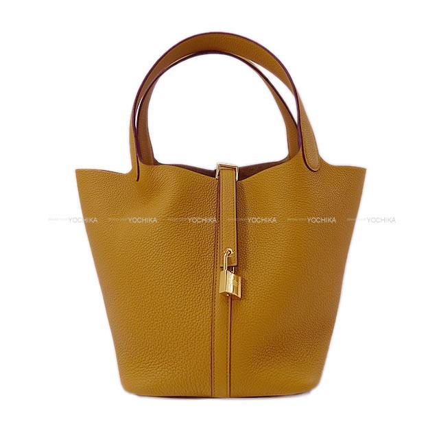 HERMES エルメス ハンドバッグ ピコタンロック 22 MM セサミ トリヨン ゴールド金具 新品