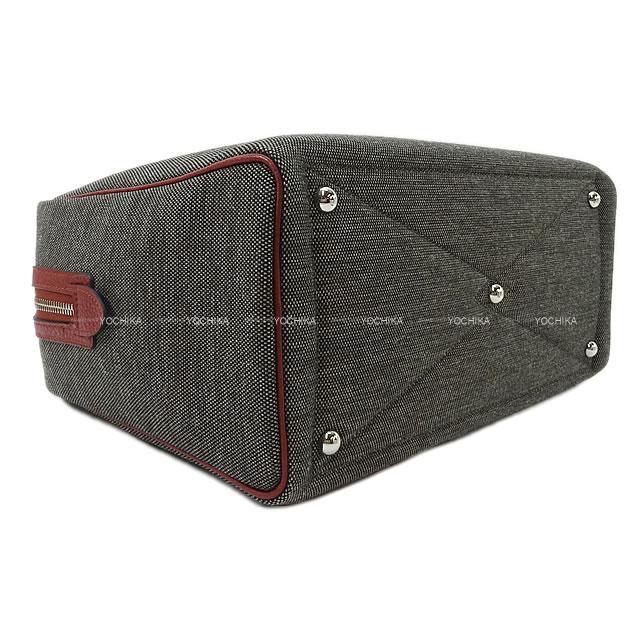 HERMES エルメス ヴィクトリア2 35 ルージュアッシュ/グレー トワルテクニック/トリヨン シルバー金具 新品未使用