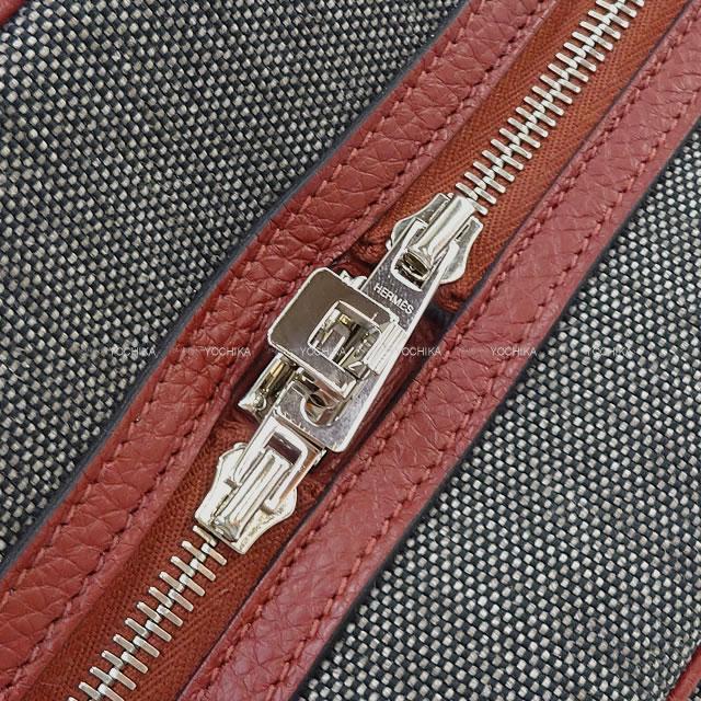 HERMES エルメス ヴィクトリア2 35 ルージュアッシュ/グレー トワルテクニック/トリヨン シルバー金具 新品未使用