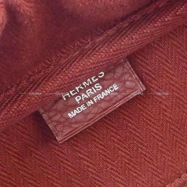HERMES エルメス ヴィクトリア2 35 ルージュアッシュ/グレー トワルテクニック/トリヨン シルバー金具 新品未使用