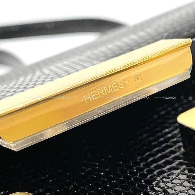 HERMES エルメス ショルダーバッグ コンスタンス 3 ミニ 18 黒(ブラック) リザード ゴールド金具 新品