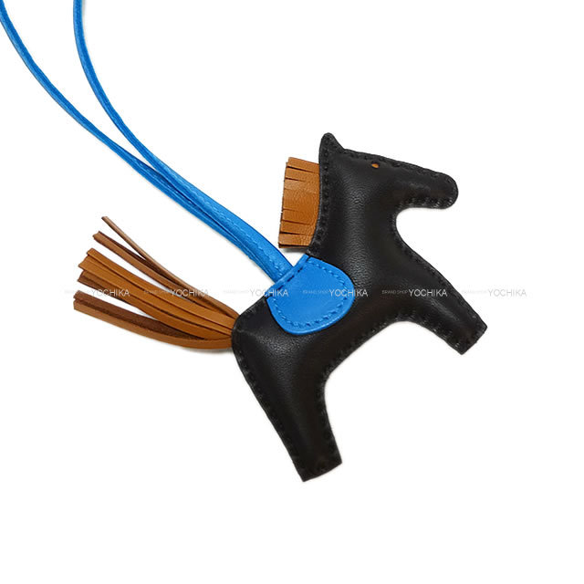 HERMES エルメス バッグチャーム ロデオ PM 黒 (ブラック)/ゴールド  