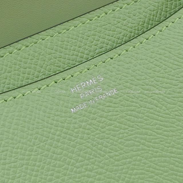 HERMES エルメス ショルダーバッグ コンスタンス3 ミニ 18 ヴェールクリケット エプソン シルバー金具 新品