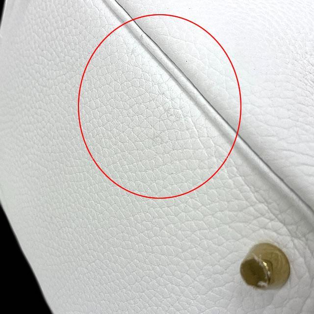 HERMES エルメス ハンドバッグ ピコタンロック 18 PM 白（ホワイト) トリヨン (内側起毛) ゴールド金具 展示新品