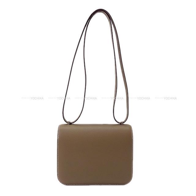HERMES エルメス ショルダーバッグ コンスタンス3 ミニ 18 エトープ(エトゥープ) スイフト シルバー金具 新品