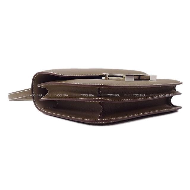 HERMES エルメス ショルダーバッグ コンスタンス3 ミニ 18 エトープ(エトゥープ) スイフト シルバー金具 新品