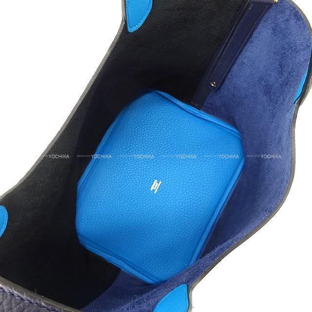 エルメス HERMES ピコタンロックPM A刻 ブルーザンジバル SV金具