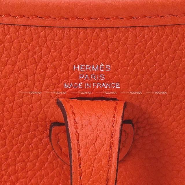HERMES エルメス エブリンエヴリン　ミニ TPM 16 W刻印　 オレンジ HERMES エルメス エブリンTPM ドブリス オレンジ ゴールド金具