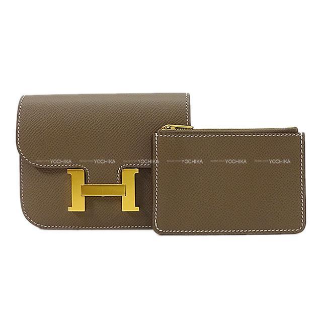 HERMES エルメス 二つ折り財布 コンスタンス スリム エトープ 