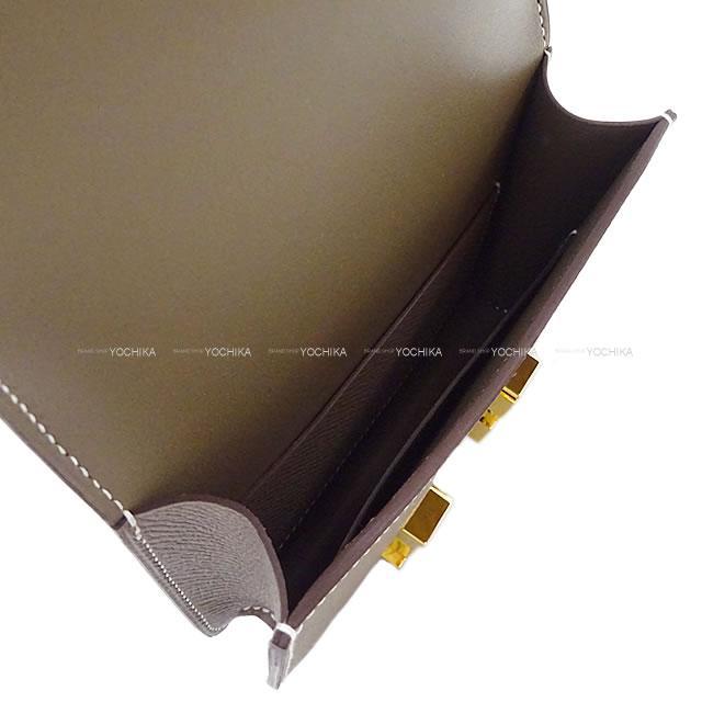 バッグとしても♪ HERMES 財布 コンスタンス スリム Etoupe ストラップをつけてミニバックにも Hermes コンスタンススリム