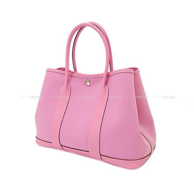 HERMES エルメス トートバッグ ガーデンパーティ 30 TPM ピンク トワル 