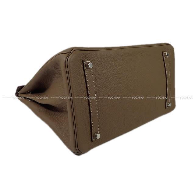 HERMES エルメス ハンドバッグ バーキン35 エトープ(エトゥープ) トリヨン シルバー金具 新品