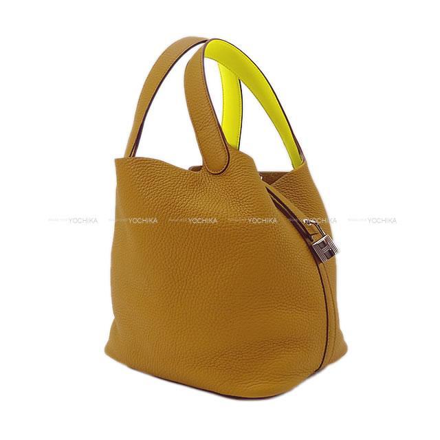 HERMES エルメス ハンドバッグ ピコタンロック 22 MM エクラ セサミ  