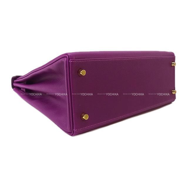 HERMES エルメス ハンドバッグ ケリー32 内縫い アネモネ エバーカラー ゴールド金具 新品
