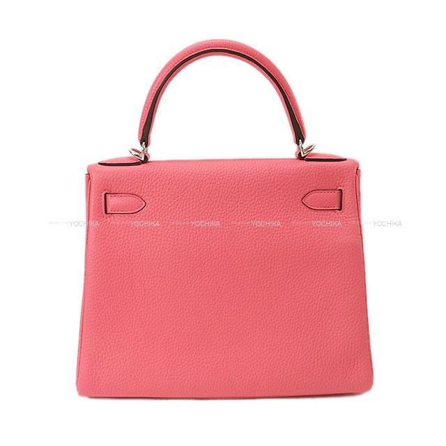 HERMES エルメス ハンドバッグ ケリー28 内縫い ローズアザレ トリヨン シルバー金具 新品