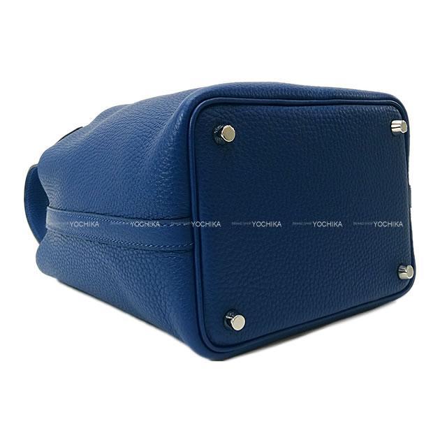 HERMES エルメス ハンドバッグ ピコタンロック 18 PM ディープブルー トリヨンクレマンス シルバー金具 新品
