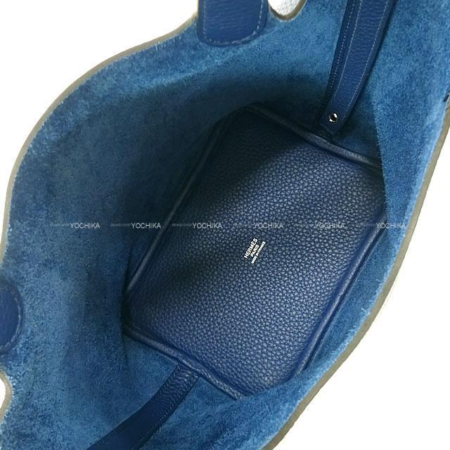 HERMES エルメス ハンドバッグ ピコタンロック 18 PM ディープブルー トリヨンクレマンス シルバー金具 新品