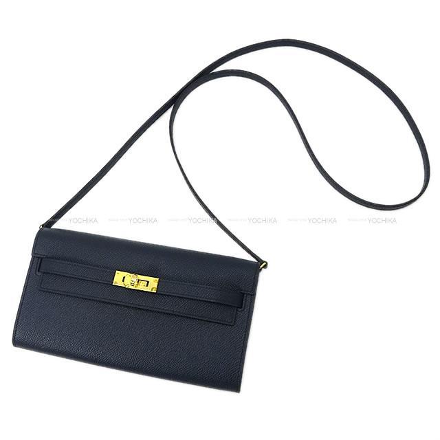 HERMES エルメス 長財布 ケリーウォレット ロング トゥーゴー ヴェルソ ブルーインディゴ/黒(ブラック) エプソン ゴールド金具 新品 HERMES エルメス 長財布 ケリーウォレット ロング トゥーゴー ヴェルソ ブルーインディゴ/黒(ブラック) エプソン ゴールド金具 新品