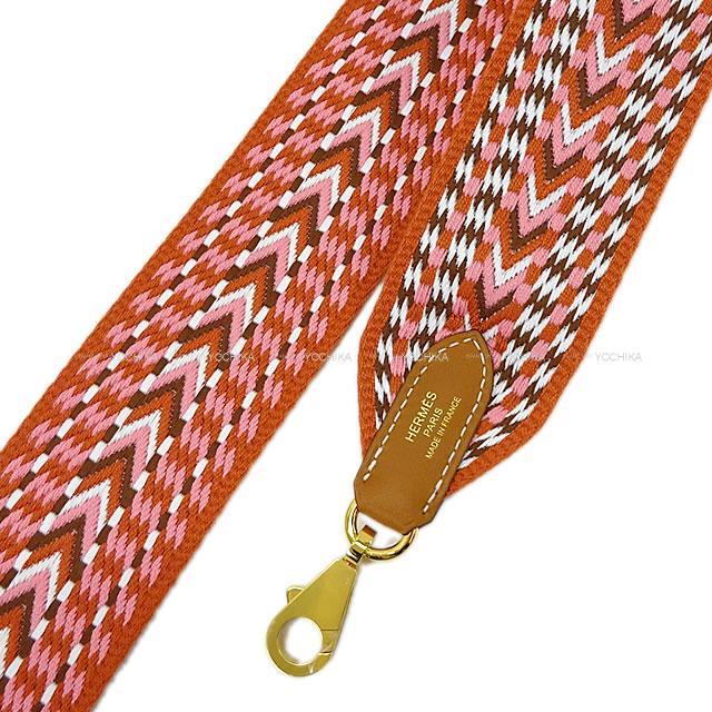 HERMES エルメス ショルダーストラップ "バンドリエール サングル アレグロ 50mm" 85cm ゴールド金具 新品