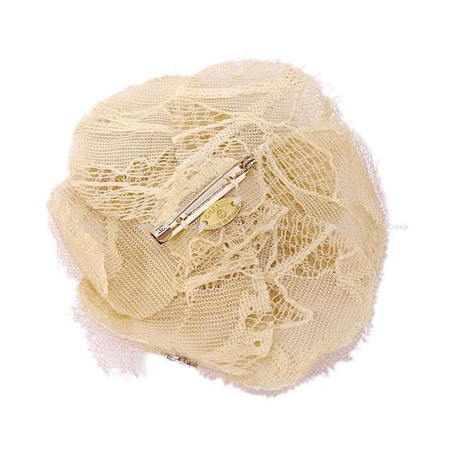 CHANEL シャネル レース カメリア ココマーク コサージュ ブローチ  