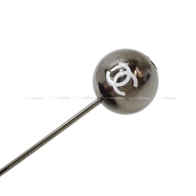 CHANELカメリアのピンブローチ ピンブローチ コサージュ CHANEL シャネル カメリア ブラック