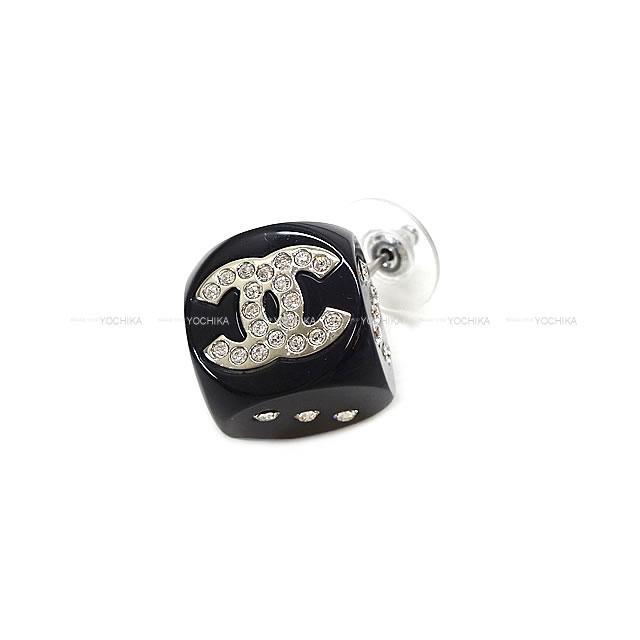 CHANEL シャネル ダイス サイコロ ラインストーン ココ ピアス