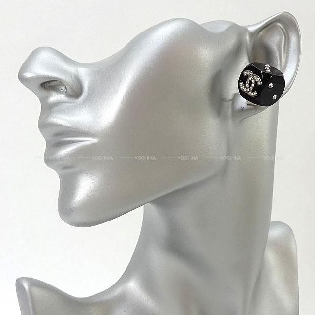 CHANEL シャネル ダイス サイコロ ラインストーン ココ ピアス