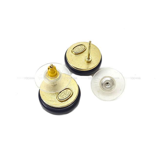 CHANEL シャネル LA PAUSA サークル ミラー ラインストーン ピア