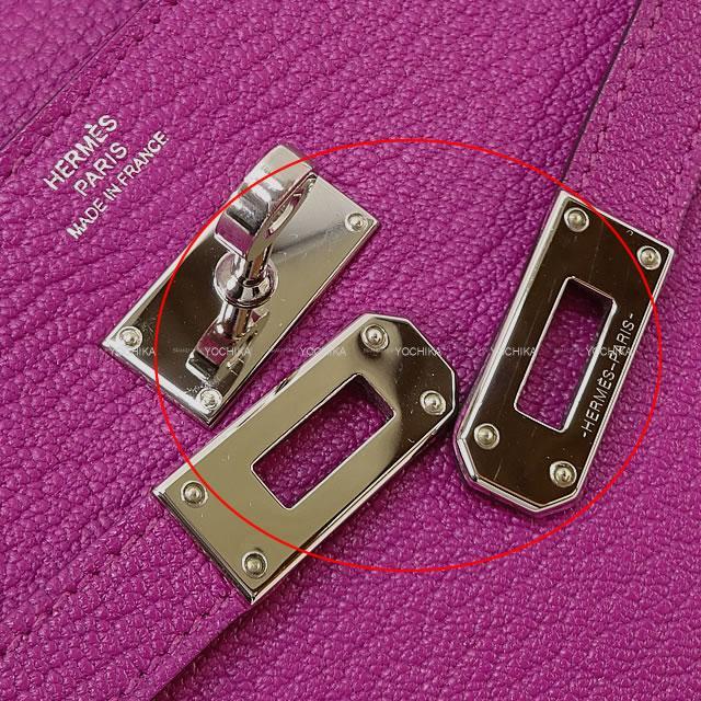 HERMES エルメス 財布 ケリーウォレット ローズパープル シェーブル シルバー金具 新品未使用