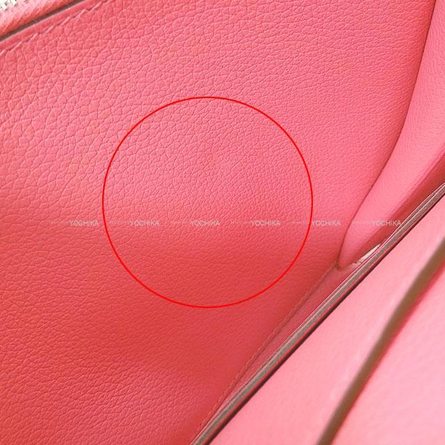 HERMES エルメス ショルダーウォレット "ミニ・コンヴォワイユール" SOLDES品 ローズリップスティック