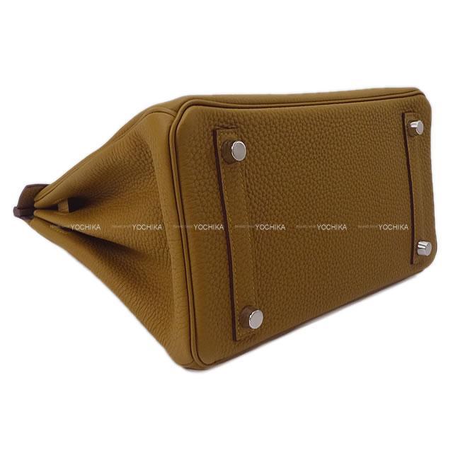 HERMES エルメス ハンドバッグ バーキン25 ブロンズドレ トゴ シルバー金具 新品