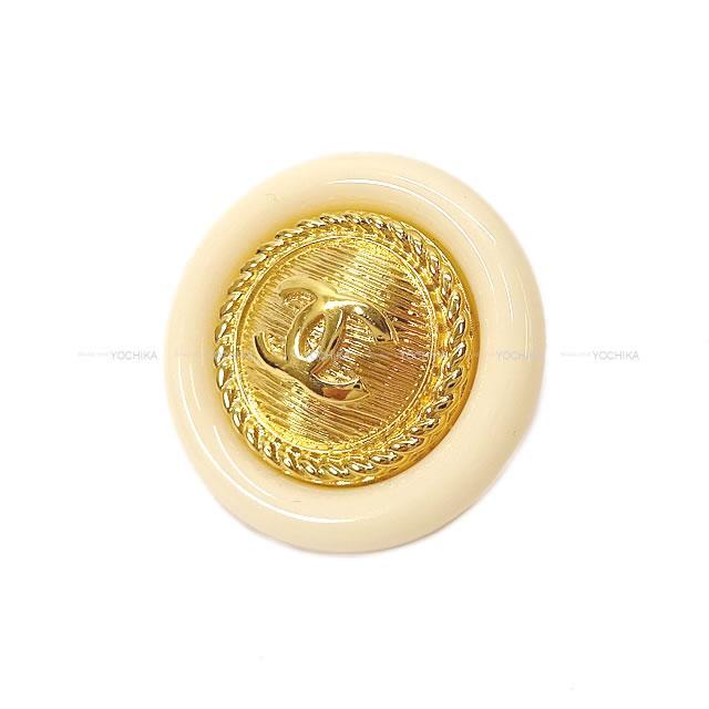 Chanel シャネル ボタン風 ココマーク ピアス ゴールド金具 B18a 新品未使用