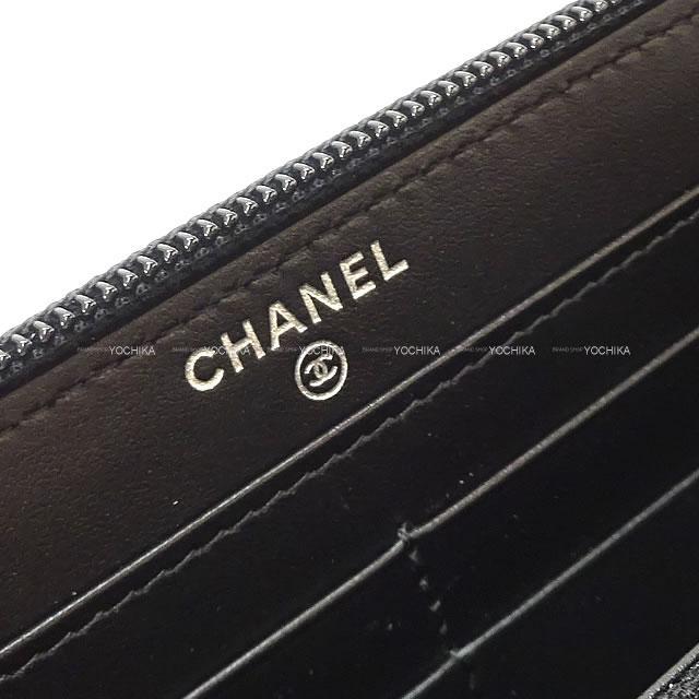 2020年 秋冬新作 CHANEL ボーイシャネル マトラッセ ラウンドファスナー 長財布 黒 A80288 新品