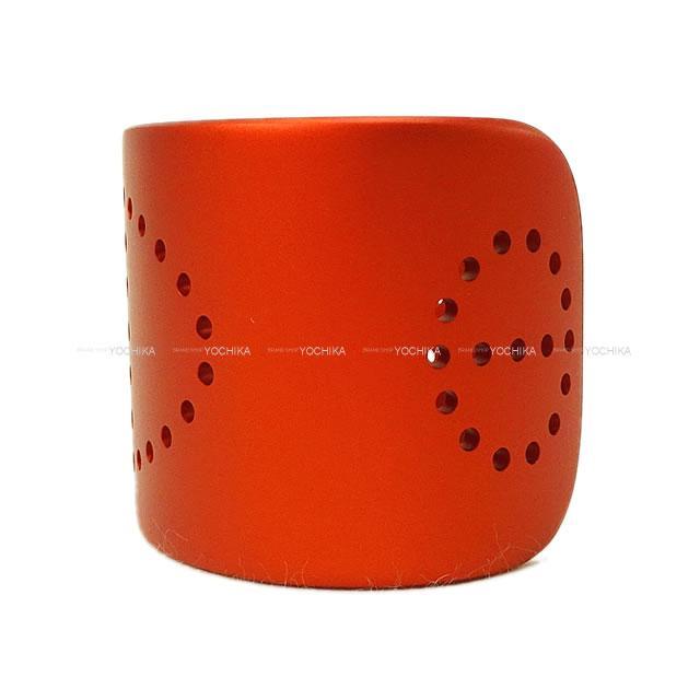 HERMES エルメス ブレスレット カフ バングル メタルマット エヴリン(エブリン) オレンジトロピーク