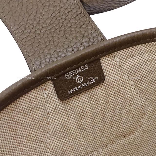 HERMES エルメス Petit h プティアッシュ "ムッシューB" バーキン くり抜き ポケット付 ビッグ トートバッグ