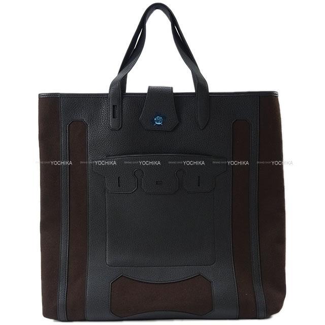 HERMES エルメス Petit h プティアッシュ "ムッシューB" バーキン くり抜き ポケット付 ビッグ