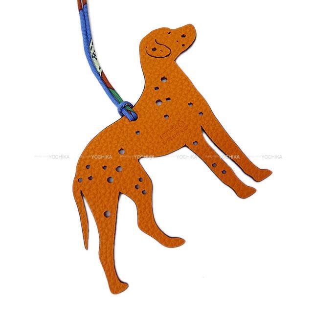 HERMES エルメス バッグチャーム プティアッシュ チャーム "ダルメシアン 犬" ルージュアッシュ/
